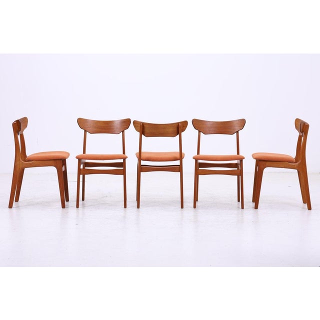 Danish Teak Chairs from Schiønning & Elgaard, Set of 5 For Sale - Image 3 of 18