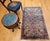 Vintage Kerman Rug, Hand-knotted Wool, Allover Floral Pattern, Ivory & Blue, 3x5 For Sale - Image 4 of 13