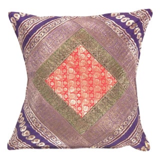 Pasargad DC Sari Silk Square Pillow Case For Sale