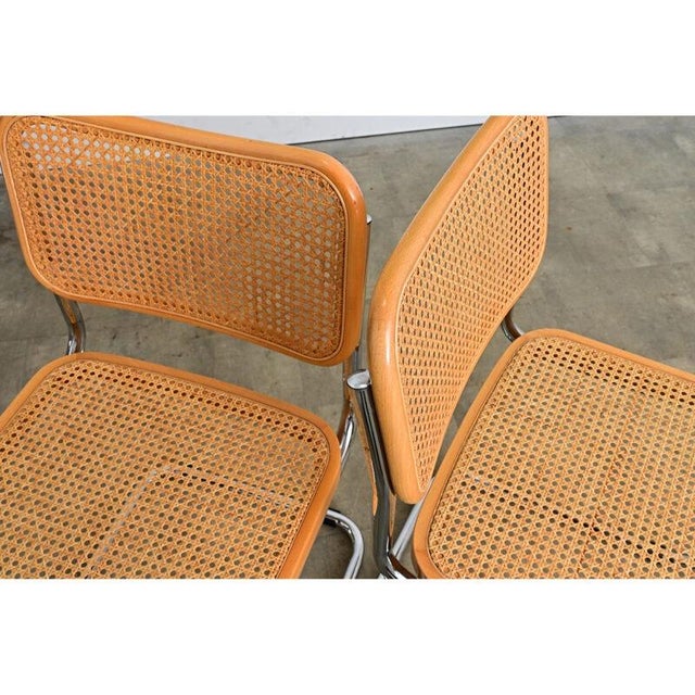 Pair of Italian Vintage Breuer Cesca Style Side Chairs With Cane Seats For Sale - Image 14 of 14