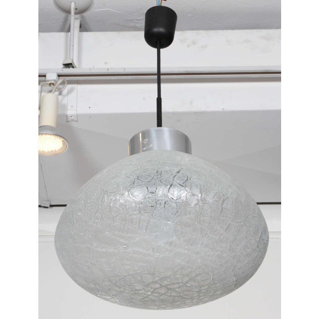 Textured Glass Pendant Light textured glass pendant fixture germany for sale image 4 of 5