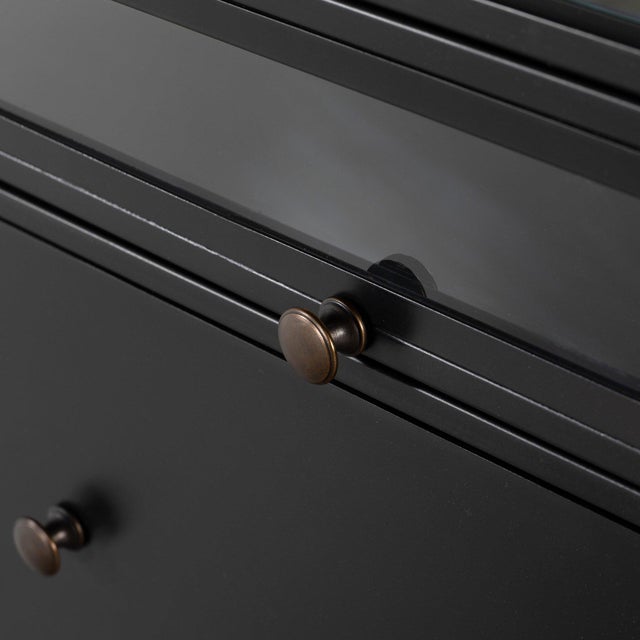 Four Hands Shadow Box Executive Desk - Black For Sale - Image 10 of 12