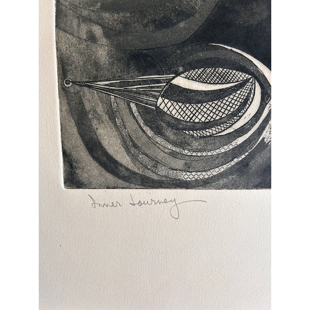 Annette Robyns Signed Original Etching Midcentury Modern Art Print For Sale In Denver - Image 6 of 6