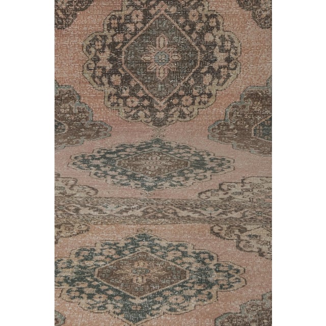 Mid-Century Modern Turkish Oushak Extra Long Runner - Stair Tread 2'8'' X 25'9'' For Sale - Image 3 of 10