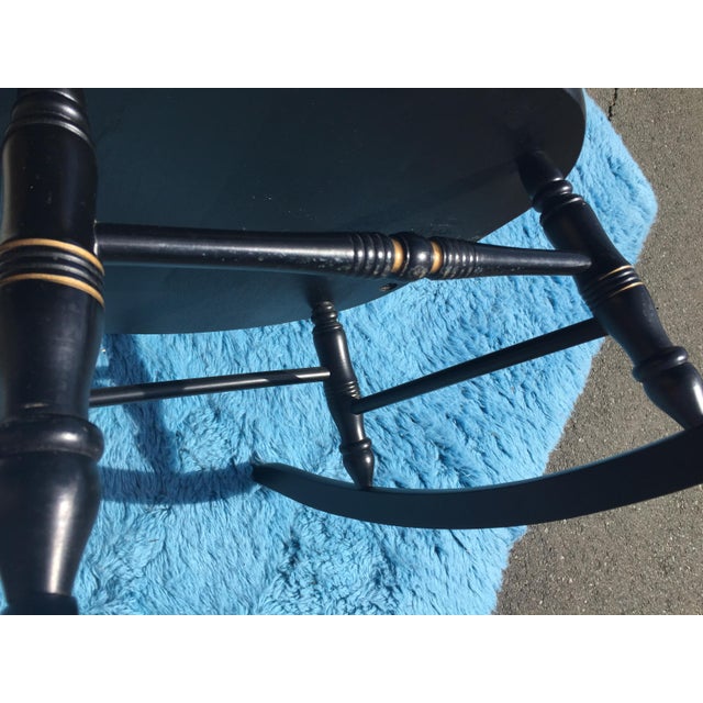 U.S. Naval Academy Captains Wood Rocking Chair Chairish