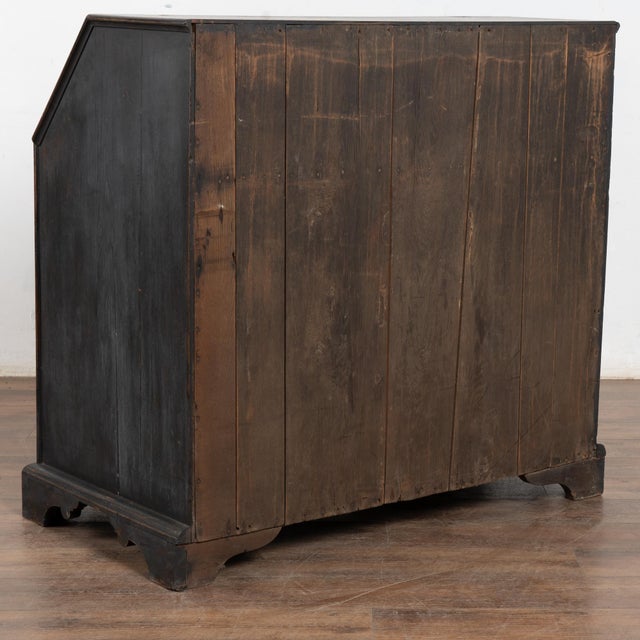 Late 18th Century Black Oak Secretary Bureau From Denmark For Sale - Image 16 of 16
