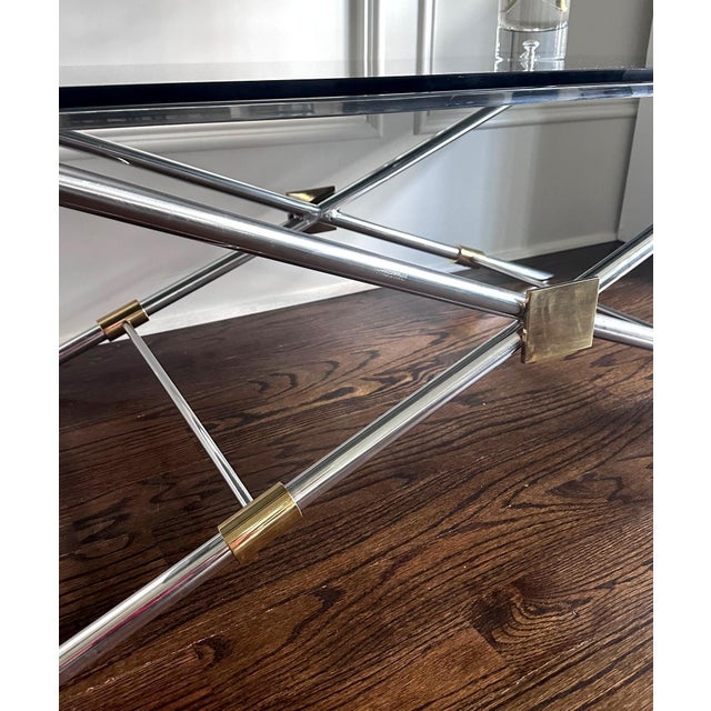 Rare X-leg Coffee Table V-41 by John Vesey For Sale - Image 10 of 11