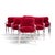 Jeff Messerschmidt Pipeline Series II Mid Century Lucite and Aluminum Dining Chairs - Set of 6 Each chair measures: 22.75...