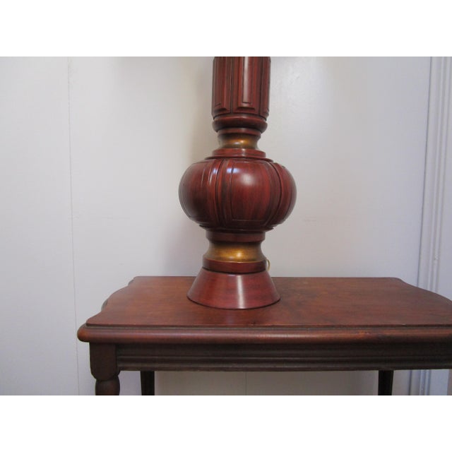 1950s F.A.I.P. Vintage Monumental Plaster and Chalkware Table Lamp Marked For Sale In Los Angeles - Image 6 of 6