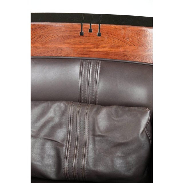 Art Deco Armchair from the Decoforma Series with Dark Brown Cowhide Leather Upholstery by Schuitema For Sale - Image 9 of 13