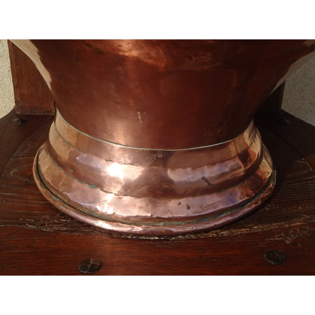 Antique Copper Fountain on Oak Base For Sale - Image 13 of 18