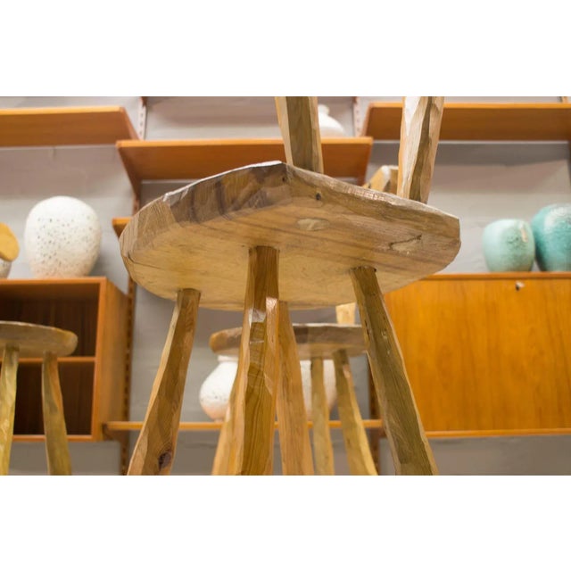 Iron and Wood Bar Stools, 1960s, Set of 4 For Sale - Image 10 of 14