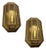 Wooden Brass Sconces, 1970s, Set of 2 For Sale