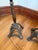 Metal Gothic Spanish Revival Torchieres Attributed to Oscar Bach For Sale - Image 7 of 10