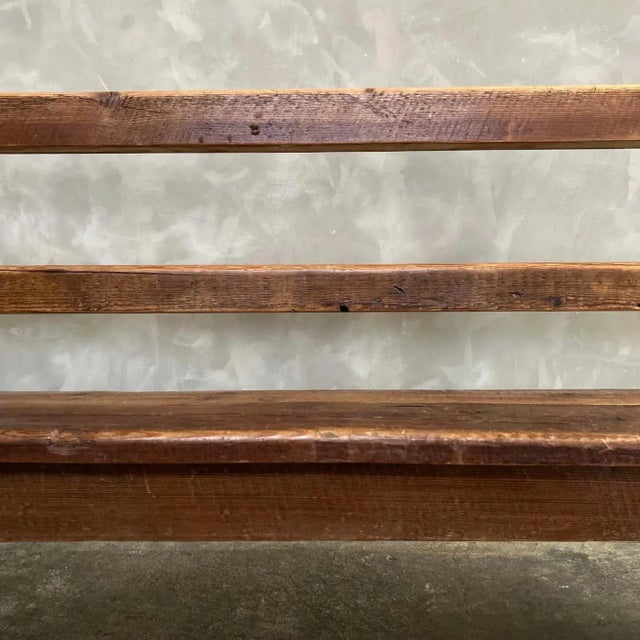 Early 19th Century Pine Settle Bench For Sale - Image 12 of 12