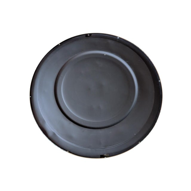 Metal Large Italian Brass Wall Mirror, 1970s For Sale - Image 7 of 14