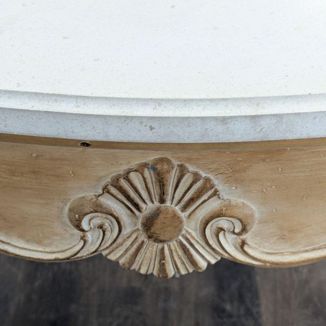 Wood Vintage Carved Wood Console Table For Sale - Image 7 of 9