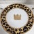 Hollywood Regency Highgate Manor “Leopard Chic” Salad Plates, Set of 6 – Crown Motif, Hollywood Regency Glam For Sale - Image 3 of 7