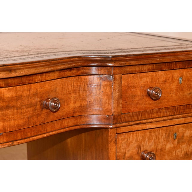 19th Century Mahogany Pedestal Desk For Sale - Image 12 of 13