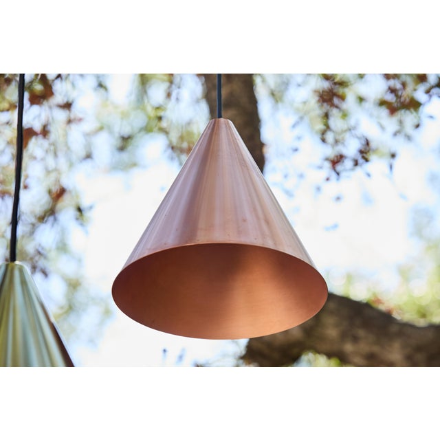 Mid-Century Modern Hans-Agne Jakobsson Raw Copper 'Tratten' Outdoor Pendant For Sale - Image 3 of 12