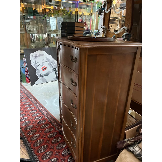 Wood 1970s Wooden Mid-Century Chest of Drawers For Sale - Image 7 of 8