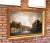 Beautiful Antique Painting, Oil on Canvas, Italian School, Realsim, Canal, Village, Giltwood Frame, 1800s. 19th Century!...