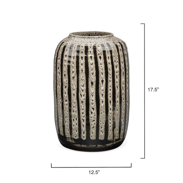 Traditional Jamie Young Barnaby Ceramic Vase For Sale - Image 3 of 9