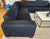 Thayer Coggin Thayer Coggin Sectional Sofa in Black Linen For Sale - Image 4 of 12