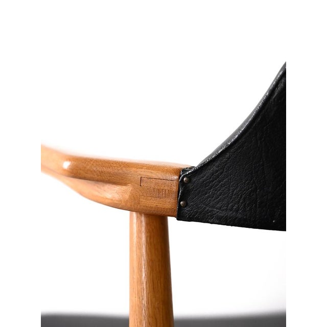 1960s Scandinavian Armchair in Leatherette, 1960s For Sale - Image 5 of 12