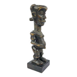 Early 20th Century Ndengese Wooden Figure on Custom Base For Sale