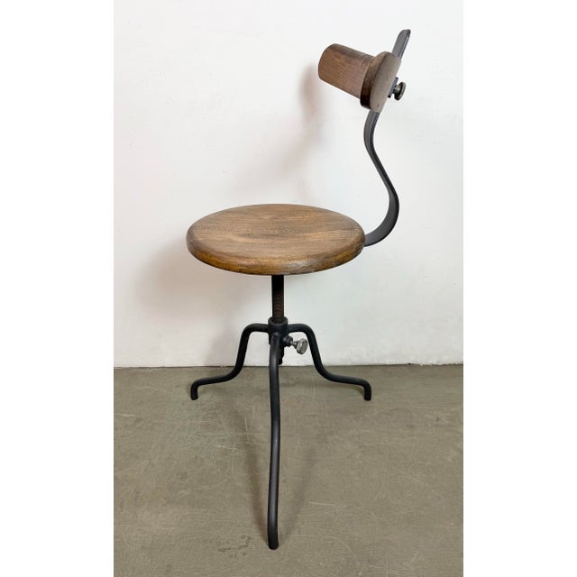 Industrial Factory Swivel Chair, 1950s For Sale - Image 17 of 18