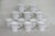 Mid-Century Modern Indiana Style Harvest Grape White Milk Glass Punch Bowl and 12 Cups Set For Sale - Image 3 of 12