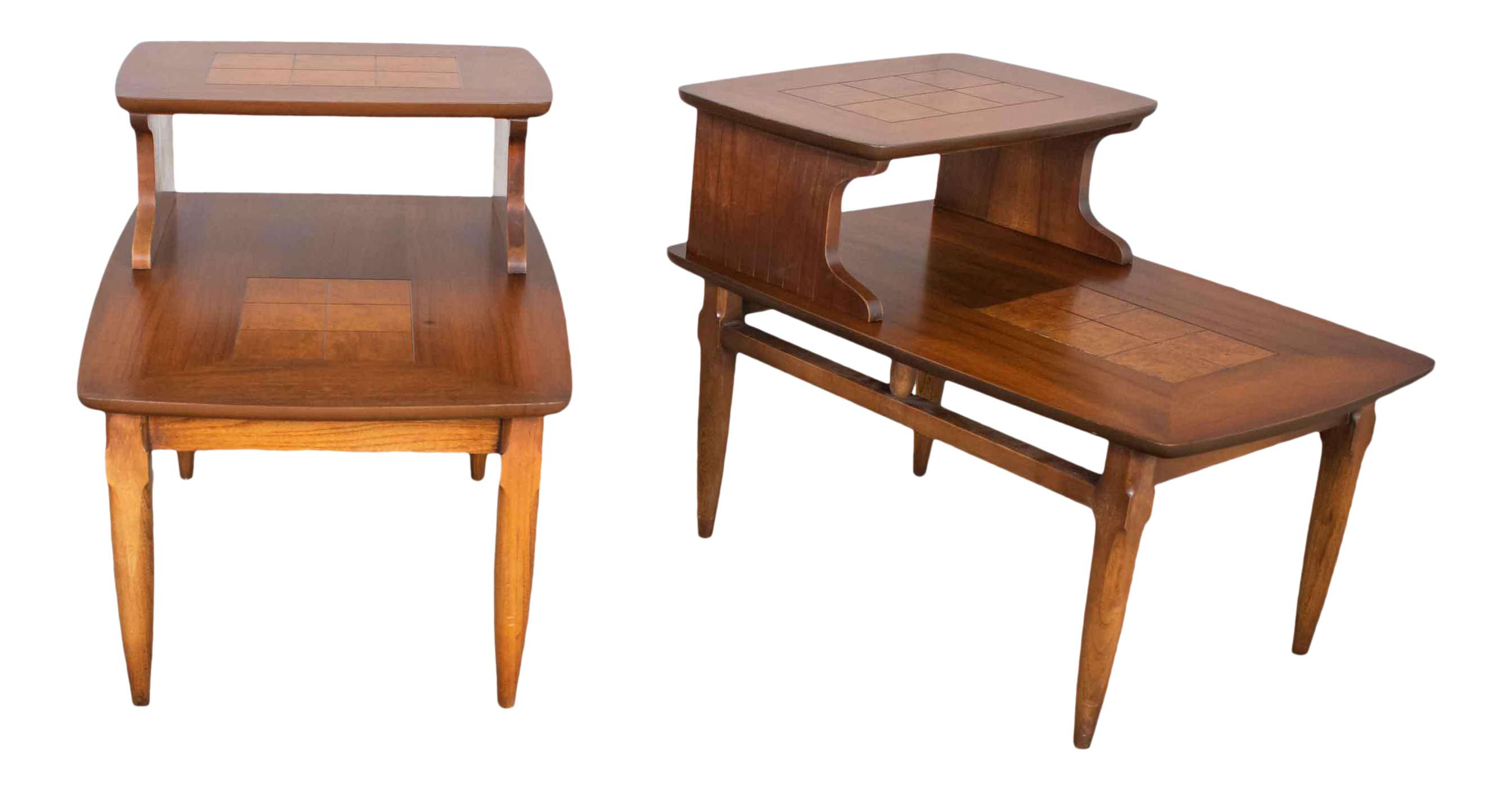 Mid century step end table sale