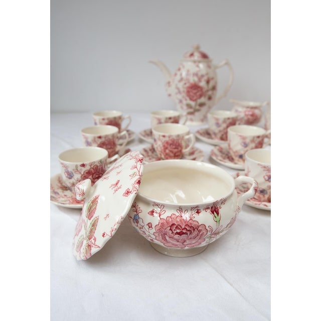 Ceramic Vintage English Coffee Set, 1980s, Set of 27 For Sale - Image 7 of 8