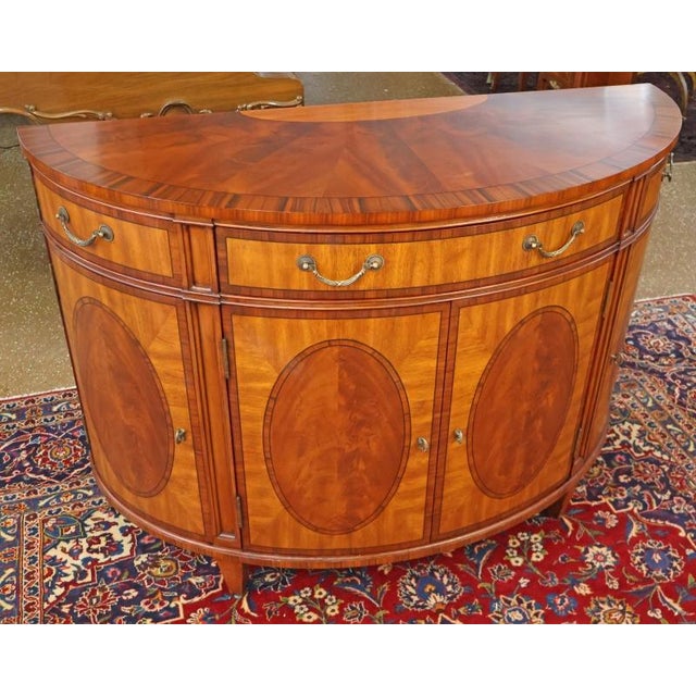 Traditional Ethan Allen Mahogany Newport Collection Chest Buffet Server Sideboard Commode For Sale - Image 3 of 9