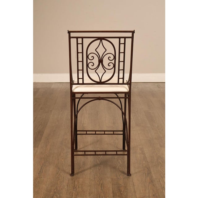 French Art Deco Style Set of Four Counter Stools For Sale - Image 18 of 18