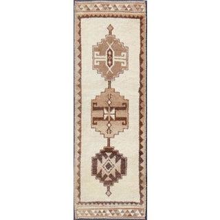 Vintage Tribal Turkish Tulu Runner- 3′5″ × 10′3″ For Sale