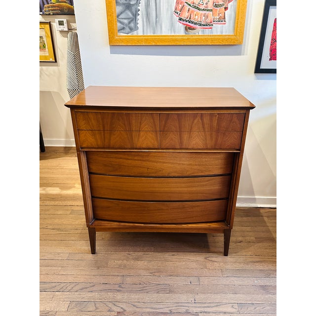 Mid-Century Modern Vintage Mid Century Modern Dixie Tall Boy Dresser Storage For Sale - Image 3 of 12
