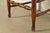 Baker Furniture Style English Country Rustic Carved Solid Oak Ladder Back Dining Chairs With Rush Seats, Pair For Sale - Image 10 of 13
