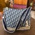 2000s Christian Dior Oblique Monogram Navy Blue Crossbody Bag For Sale - Image 13 of 18