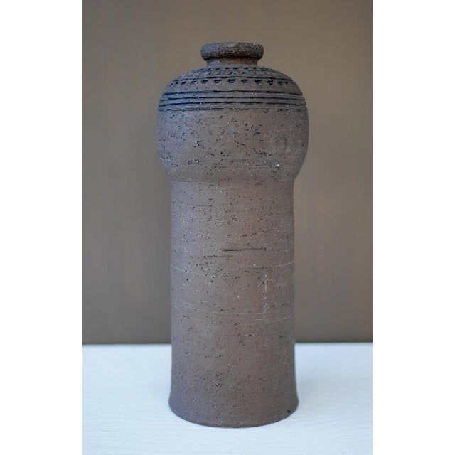 Brutalist Art Ceramic Vase by Inger Persson for Rörstrand For Sale - Image 13 of 15