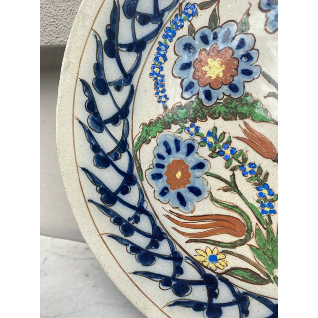 Art Deco Art Deco Pottery Iznik Platter Greber, Circa 1930 For Sale - Image 3 of 8
