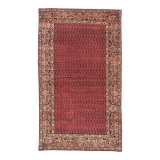 1950s Antique Handknotted Rug 2'10"x 4'4" For Sale