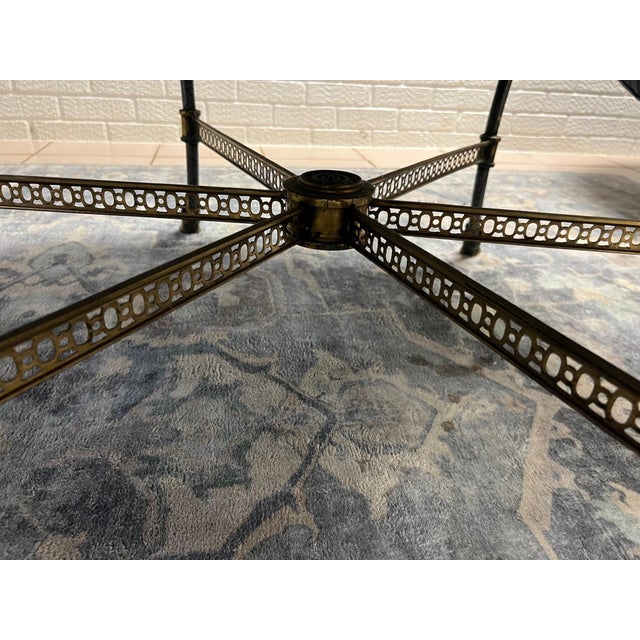 Maitland-Smith Embossed Leather Coffee Table With Rams Head Detailing For Sale - Image 9 of 14