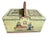 Early 1900s Painted Sewing Box Mountain Chalet Decor For Sale - Image 9 of 11