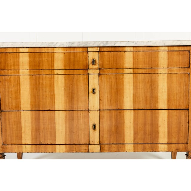 Wood Italian Fruitwood Chestx of Drawers, 19th Century, Set of 2 For Sale - Image 7 of 10