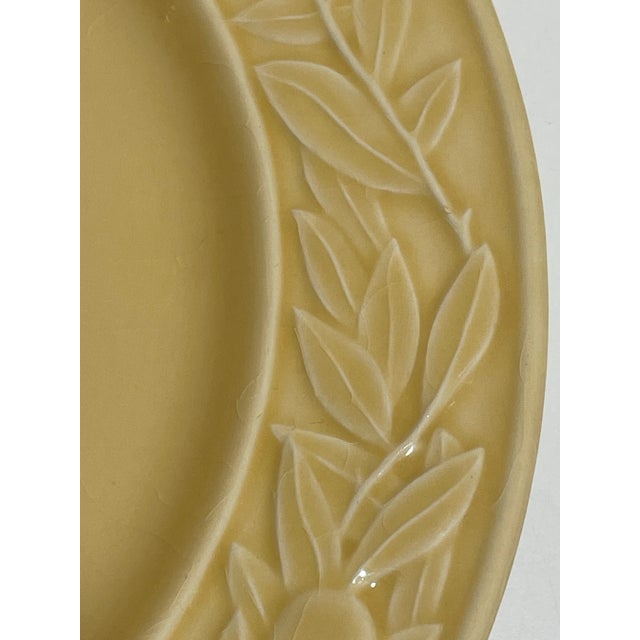 Ceramic Vintage Bordallo Pinheiro Majolica Plates - Large 13" - Set of 4 For Sale - Image 7 of 8