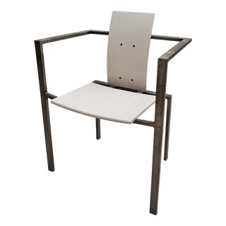Postmodern Steel Armchair by Karl-Friedrich Förster for KFF, 1980s For Sale