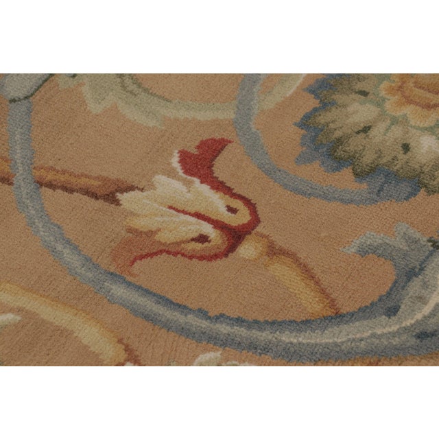 Textile Rug & Kilim’s European-Inspired Rug With Colorful Acanthus Florals For Sale - Image 7 of 8