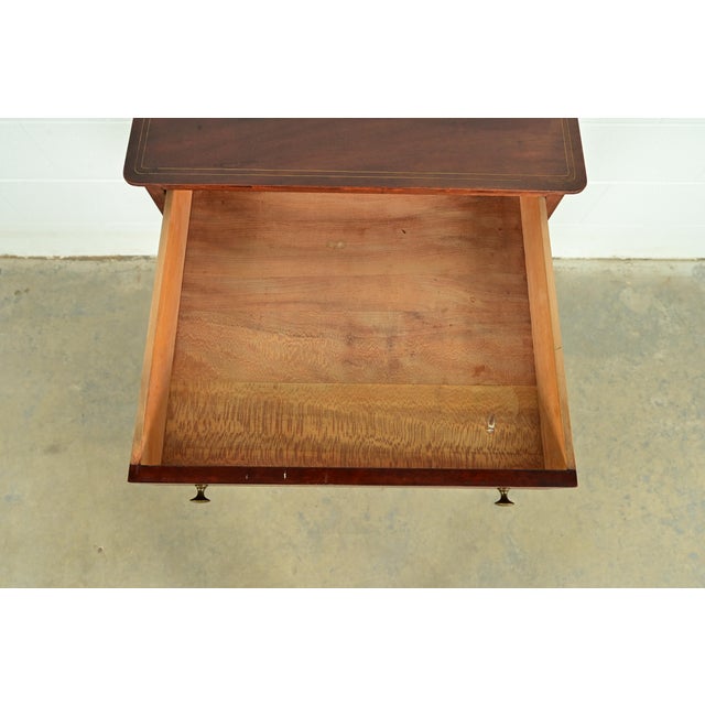 Wood Antique Victorian Carved Inlaid Mahogany Music Cabinet, Circa 1900 For Sale - Image 7 of 15